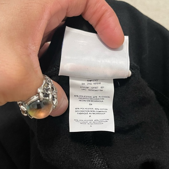 NWT Women’s Size Small Champion Drawstring Fleece Joggers With Logo Print Black - Picture 13 of 13